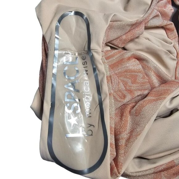 L*Space Womens‎ 8 Shine On Shimmer Phoebe All Swirled Up One Piece Swimsuit NWT - Picture 6 of 9